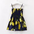 thumbnail image 3 of Vestido halter de limón para niñas Vestido floral de verano para niña bebé, 3 of 8