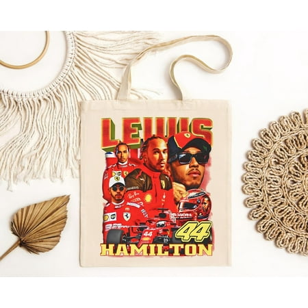 vintage Limited Lewis Hamilton Vintage Tote Bag  Formula Racing T-Bag  Retro 90 s Fans Homage T-Bag  Gift For Women and Men HC5892-TH21122