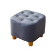 thumbnail image 3 of Taburete pequeño para pies, taburete decorativo estable, taburete para cambiar zapatos, taburete otomano para entrada, dormitorio, sala de juegos, gris azul, 3 of 9