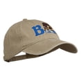thumbnail image 5 of Bison Mascots Embroidered Washed Cap - Khaki OSFM, 5 of 5