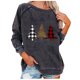 thumbnail image 2 of Puntoco Sudadera con capucha navideña estampada de manga larga para mujer Puntoco Puntoco-2642, 2 of 4