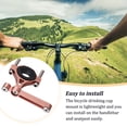 thumbnail image 6 of Fearlessin Bicycle Water Bottle Holder Adapter Aluminum Alloy Drinking Conversion Stand Mount 90 Degree Seatpost Bracket Biking Rose Gold, 6 of 6