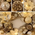 thumbnail image 4 of Corona navideña Valery Madelyn de 60 cm, preiluminada, con luces y adornos, 4 of 7