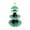 Green, variant on Red Christmas 3-Tier Paper Dessert Stand, Santa And Tree Design For Cake, Fruit, Snack Display, Disposable Tray For Holiday Party Or Buffet Table