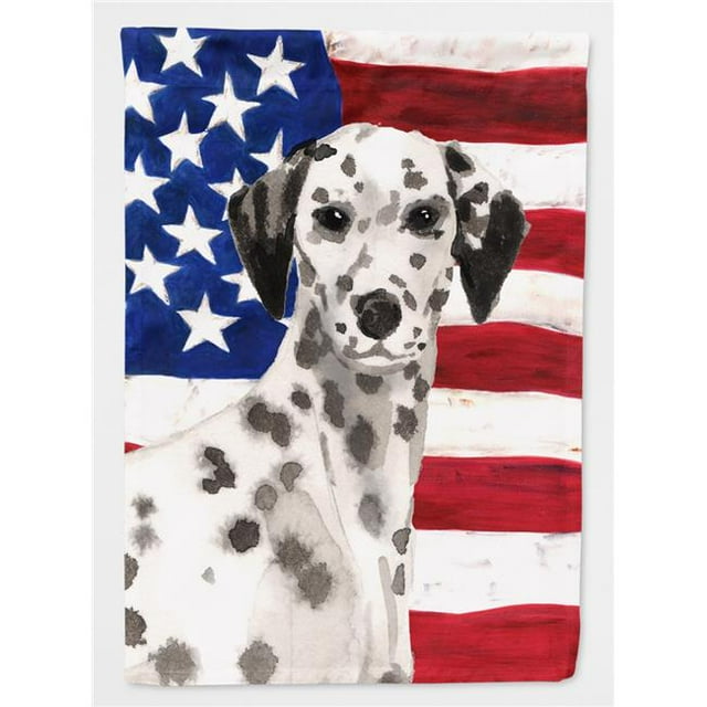 Dalmatian Patriotic Flag Canvas House Size