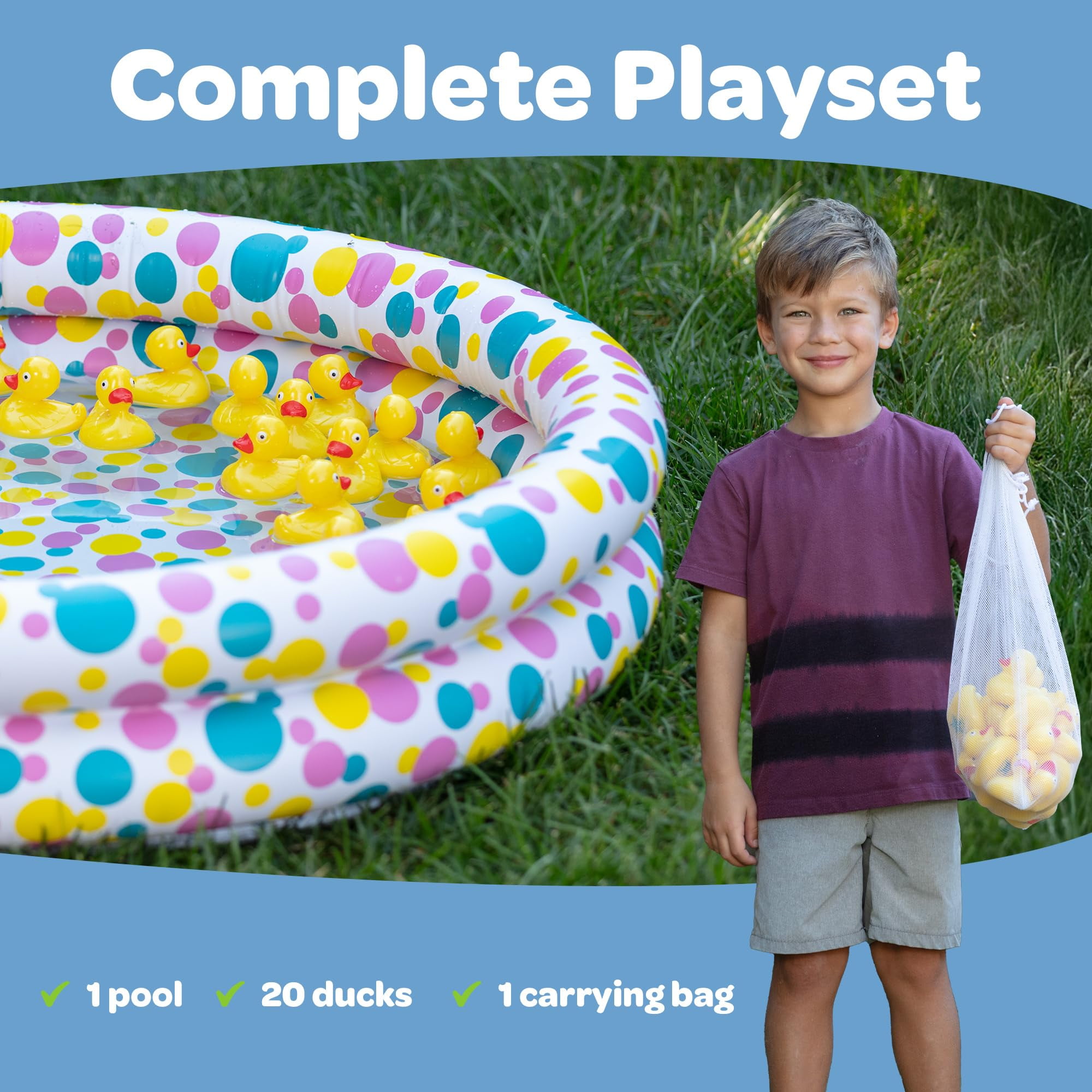 Duck Pond Matching Carnival Game, Outdoor Games for Birthday Party's, Easter Gift Summer Toy, for Kids Ages 4-8