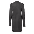 thumbnail image 5 of Gubotare Long Sleeve Cable Knit Long Cardigan for Women 2025 Fall Winter Chunky Open Front Button Sweaters with Pockets (Dark Gray,L), 5 of 5