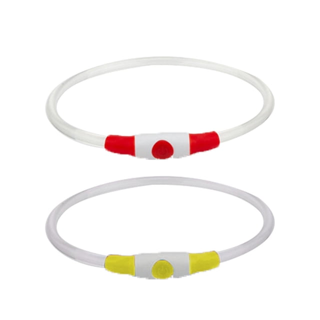 Collar de perro LED, collar de perro iluminado, luz de perro recargable para caminar de noche Adepaton CPB-US-YY14-1