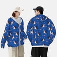 thumbnail image 4 of Gaeub Cute Shark Cartoon Men's and Women's UPF 50+ Long-Sleeved Sun Protection Clothing, Fishing Shirt Long Sleeve Zip-X-Large, 4 of 7
