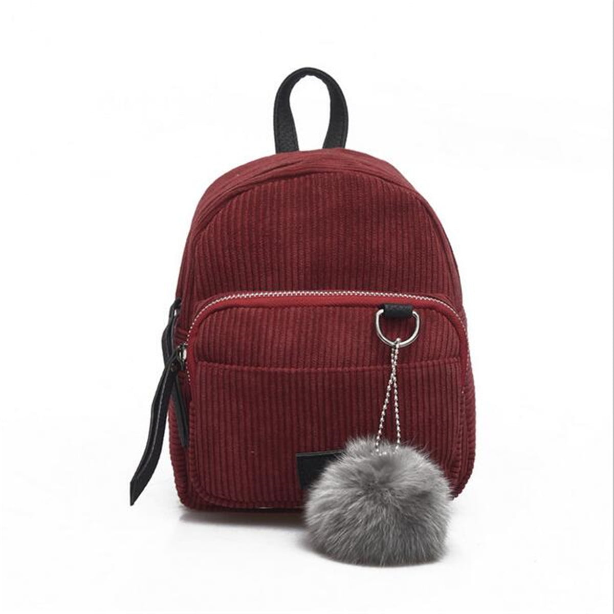 KUDOSALE - Mini Simple Travel Schoolbag Teenage Girls Women Backpack Casual Corduroy Bags ...