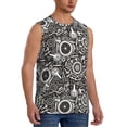 thumbnail image 2 of Balery Bicycles Parts Camisetas sin mangas para hombre, absorbe la humedad y protege contra el mal olor.-3X-Large, 2 of 7