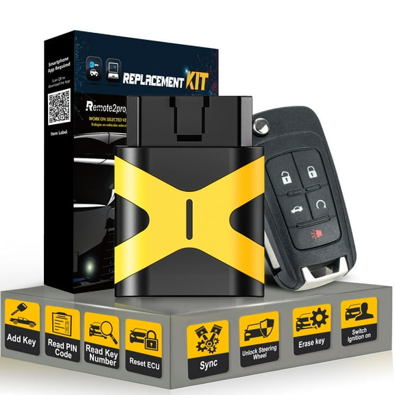 Self Programmable Car Key/Bluetooth/Paring with Smarthphone and Porgrammable Keyless Entry Replacement for Chevy with FCC: OHT01060512