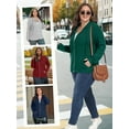 thumbnail image 5 of Gleelist Women's Full Zip Up Hoodie Sweatshirts Plus Size Long Sleeve Oversized Casual Hoodies Sweatshirt Jackets with Pockets(1X-5X), 5 of 8