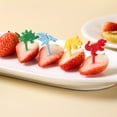 thumbnail image 3 of YAOMOBB Fun Fruit and Vegetable Tools Dinosaur Shape Fruit Forks 10PCS Cake Toothpick Reusable Children Food Picks for Lunch Decoration, 3 of 5