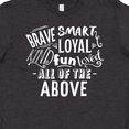 thumbnail image 4 of Inktastic Brave Smart Loyal Kind Fun Loved All of the Above Youth T-Shirt, 4 of 5