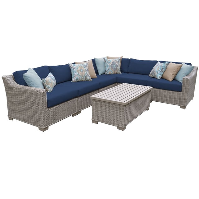 Coast 7 Piece Outdoor Wicker Patio Furniture Set 07b