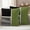 Green, variant on Brown Black Outdoor Waterproof Pillow Covers, Modern Abstract Art Farmhouse Striped Decorative Square Throw Pillowcase Sofa Cushion Sham for Patio/Couch/Chair, 18"x18" 2 Pack