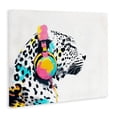 thumbnail image 2 of Stupell Industries Eclectic Leopard On Air Headphones Canvas Art, 40 x 30, by Svetlana Aleynikova, 2 of 8