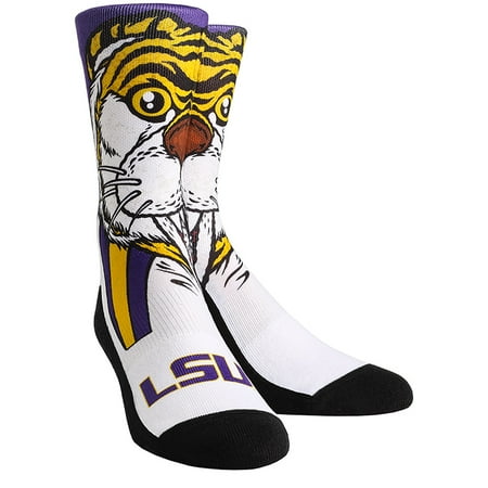 Lsu Tigers Logo Charm - LSU Tigers Youth Mascot & Logo Crew Socks - No Size