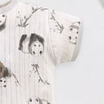 thumbnail image 6 of KPOPLK Baby Boy Outfit Clothes Newborn Romper One Piece Fashion Embroidery Striped Collared Bodysuit Infant Clothes(1-2 Years,White), 6 of 8