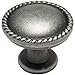 thumbnail image 3 of 10 Pack - Cosmas 4115WN Weathered Nickel Rope/Scroll Cabinet Hardware Knob - 1-1/4" Inch Diameter, 3 of 3