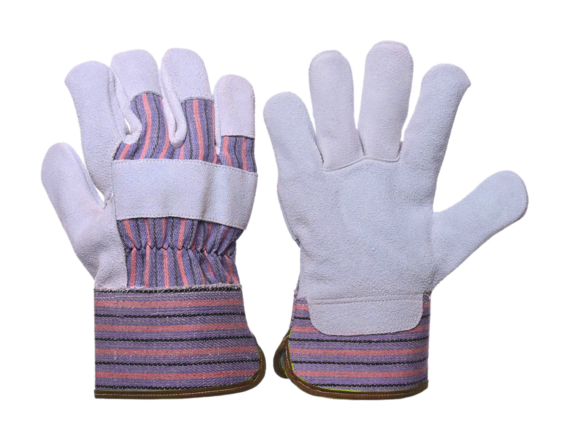 LP4300-L-72PK, Leather Palm Work Gloves, Safety Cuff, 72 Pair Value Pack