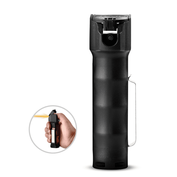 Guard Dog Security Pepper Gel for Self Defense with Belt Clip,18-Foot Range, Flip-Top Safety, 3/4 oz