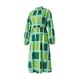 thumbnail image 4 of VISgogo Vestido casual para mujer, colorido, estampado geométrico, manga larga, medio cuello alto, vestido largo suelto VISgogo moda, 4 of 9