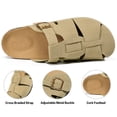 thumbnail image 3 of Ecetana Sandals for Women Closed Toe Slide Comfort Cork Footbed Slip On Clogs Shoes, 3 of 8