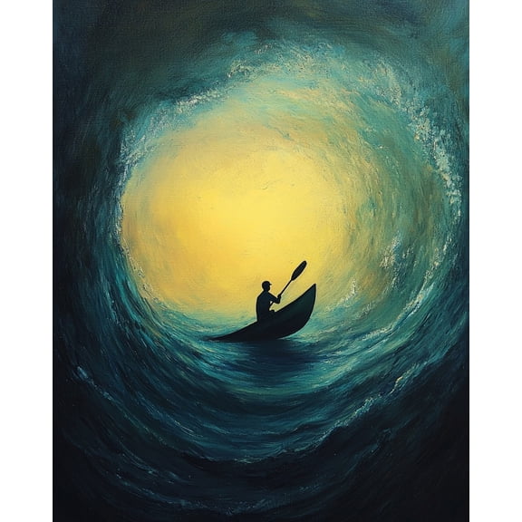 Paint by Numbers for Adults Kids Beginner Hope in the Rising Wave DIY Acrylic Painting by Numbers Kits with Brushes Acrylic Pigment Home Decoration Gifts 16 x 20 inch