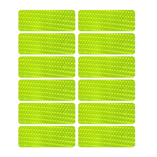 WIFKLSIIPG 12PCS Reflective Bicycle Stickers Saf Ety Adhesive Tape for Bike Car Bag Decor