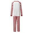 thumbnail image 2 of Baqcunre Christmas Pajamas Christmas Striped Print Tops And Pants Clothes Set Xmas Family Matching Pajamas Family Christmas Pajamas Matching Sets White, 2 of 5