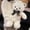 White 9I1, variant on Staron Cute Bowtie Plush Bear, Soft Stuffed Animal Toy for Children, Huggable Companion, and Gift, Machine Washable and Safe