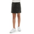 thumbnail image 2 of Jordache Girls Pleather Button Front Skirt, Sizes XS-XXL, 2 of 5