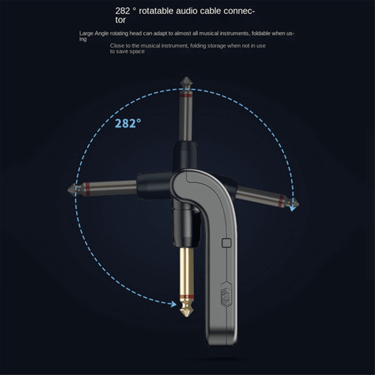 2.4G Wireless Guitar Transmitter Receiver Guitar System 48K/24bit Real-Time Transmission Rotatable Plug for Guitars,1 x Guitar System Transmitter 1 x Guitar System Receiver