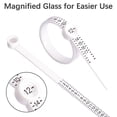 thumbnail image 4 of Ring Sizer 1-17, Measuring Tool with Magnified Glass, Reusable Finger Size Gauge Jewelry Sizing Tool USA Rings Size (Black 1 PCS) 0.19x4.52 Inch, 4 of 6