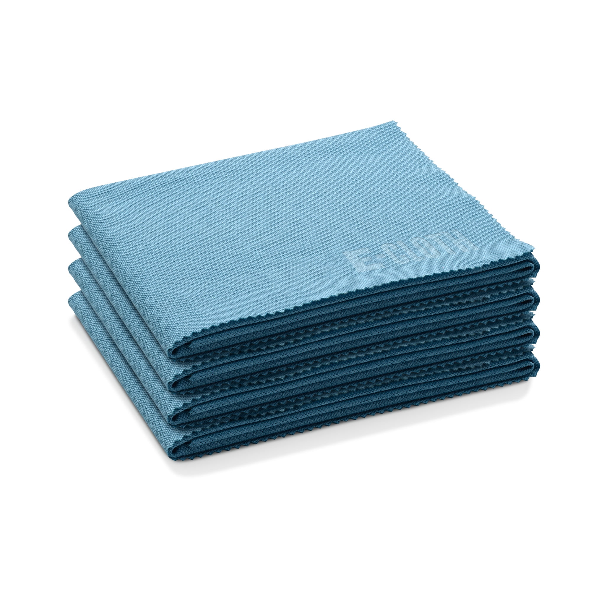 Reusable 300 Wash Guarantee 2 Pack E-Cloth Glass & Polishing Microfiber Cleaning Cloth Alaskan Blue 