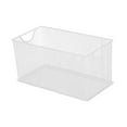 thumbnail image 3 of Siruishop CD Storage Box Multifunction Mesh Open Storage Bin for Laundry White, 3 of 8