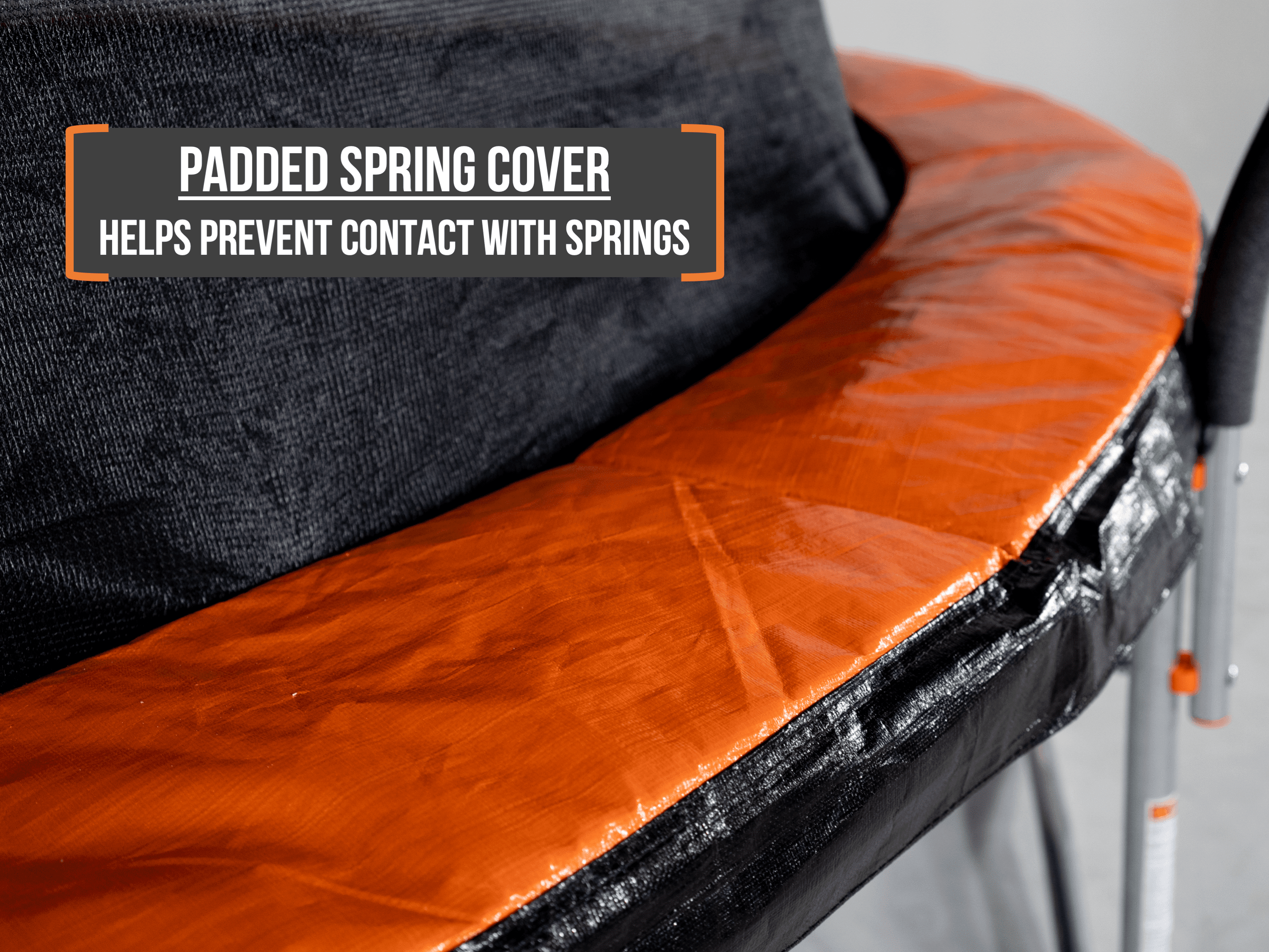 Bounce Pro 15' Trampoline, Basic Safety Enclosure, Orange