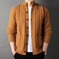 thumbnail image 2 of Mens Sweater, Autumn Winter Lightweight Open Front Knit Cardigan Sweater Jacket, Casual Daily Wear, Stylish Comfortable Outerwear, Soft Fabric, High, Quality Men's Clothing, 2 of 4