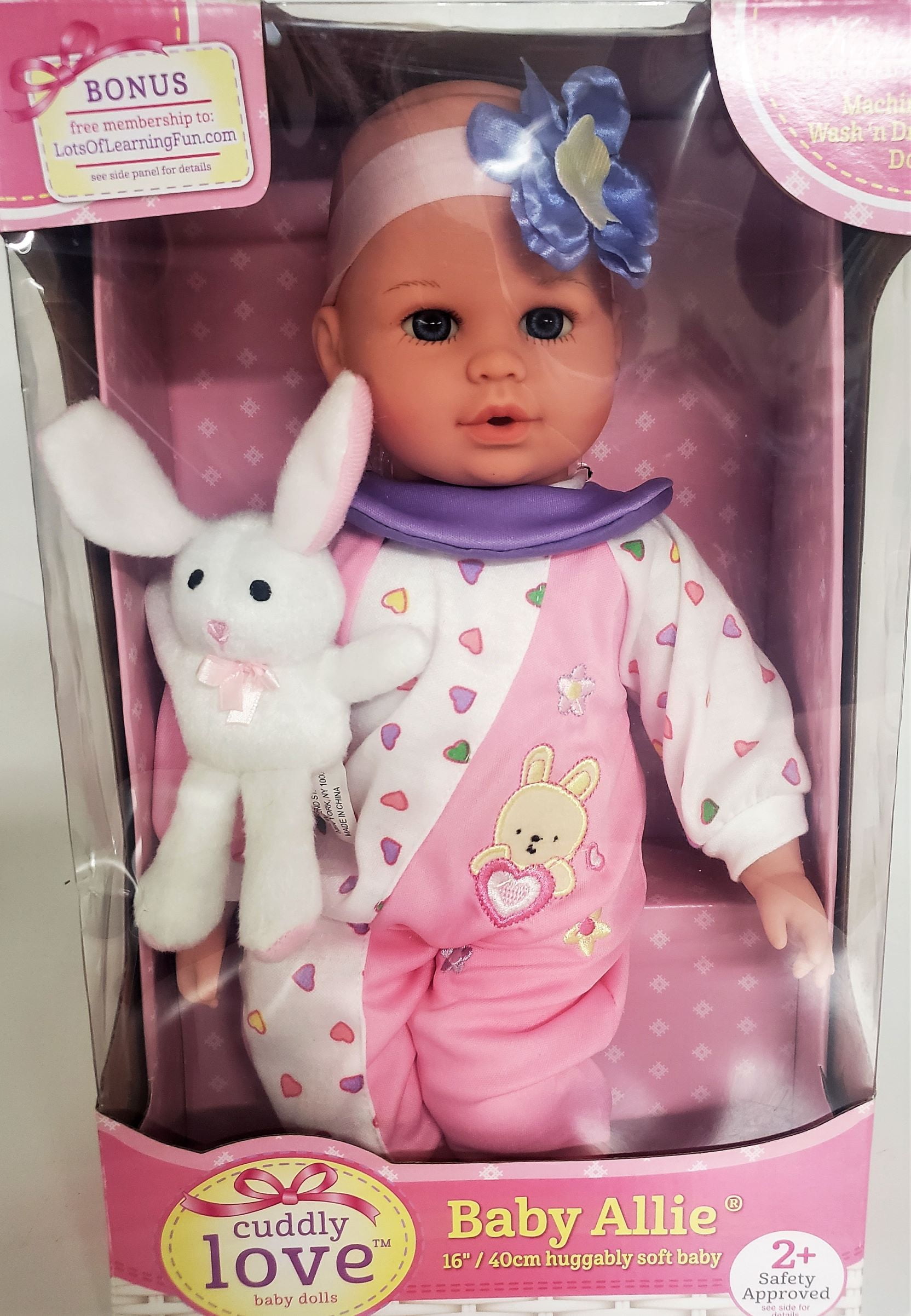Kingstate Baby Emma Cuddly Doll Gift Set w First Puppy & Collar 18" Doll NEW 2+ 