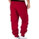 thumbnail image 5 of Pantalones cargo de felpa para hombre para otoño-invierno: bolsillos tipo peto, poliéster, estilo hip hop, ropa informal para exteriores, 5 of 8