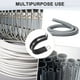 thumbnail image 5 of Uxcell 12 Paquete de Abrazaderas de Cable 35 mm Acero Inoxidable 304 Goma Forma R para Tubo, 5 of 7