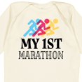 thumbnail image 4 of Inktastic My 1st Marathon Race Boys or Girls Long Sleeve Baby Bodysuit, 4 of 5