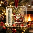 thumbnail image 3 of Christmas Tree Cash Holder Decoration, Santa Claus Artwork Money Gift Hanging Ornament, Holiday Keepsake for Friends Coworkers and Family, Clear Acrylic, 3 of 6