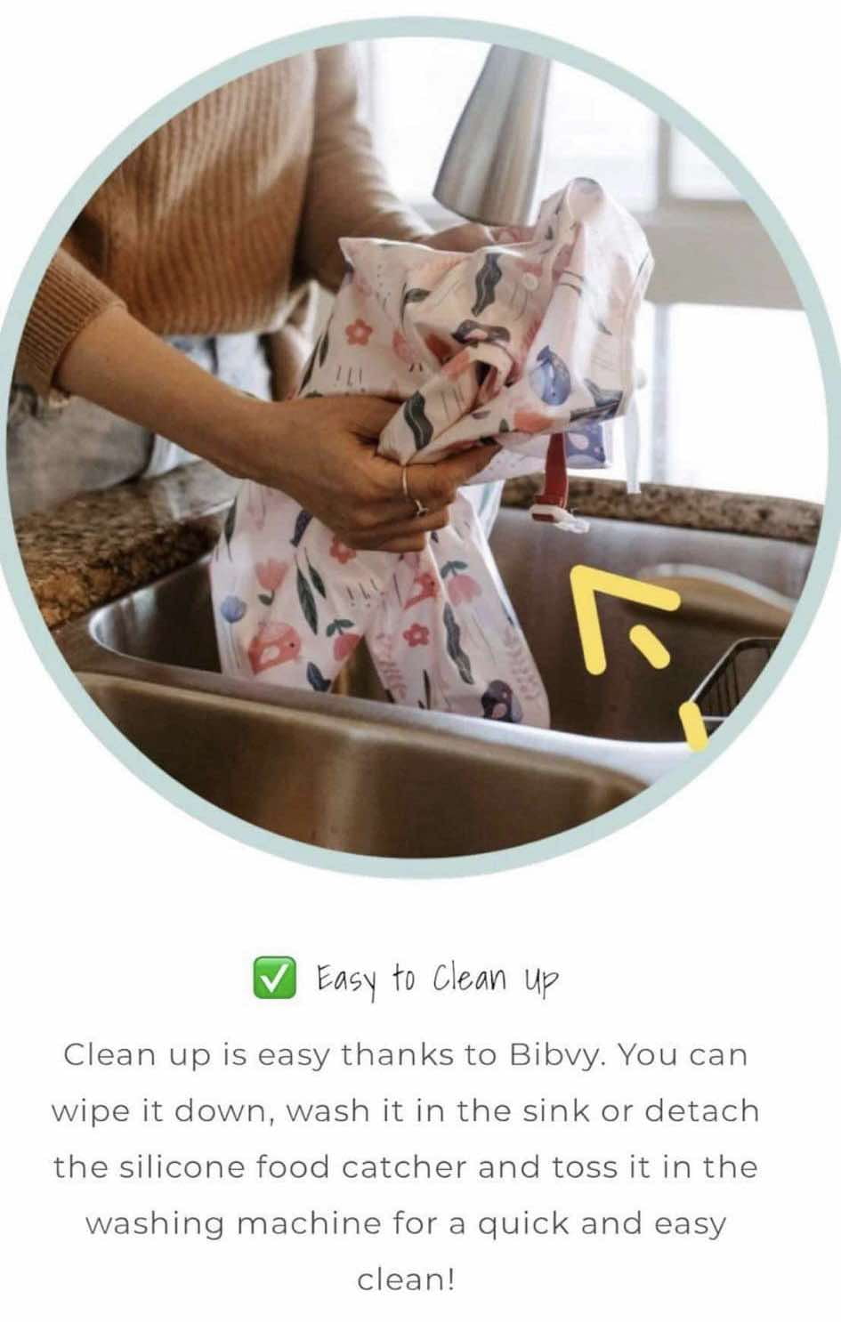 Bibvy Mess Proof Baby Bibs, Toddler Feeding, Silicone Catcher, Chair Attaching, Waterproof, 6-36 Mos