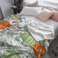 thumbnail image 5 of Green Orange Pumpkins Fall Throw Blanket Thanksgiving Decorations Throw Blanket for Couch, Soft Flannel Fleece Bed Throw Blankets, Buffalo Plaid Lightweight Blankets & Throws for All Season, 40x50Inch, 5 of 6