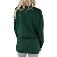 thumbnail image 2 of TWZH Women Merry Christmas And A Happy New Year O Neck Pockets Sweatshirts, 2 of 7