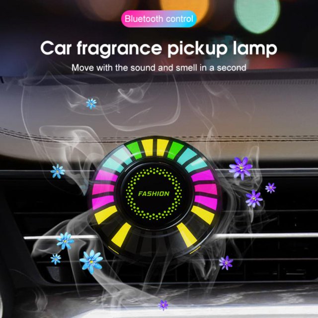 Durable Rhythm Lamp Polar Ambience Lamp Technological Portable App Control Purifier Car Supplies Multifunctional Car Bluetooth1pcUnited States He Qiyong unisex