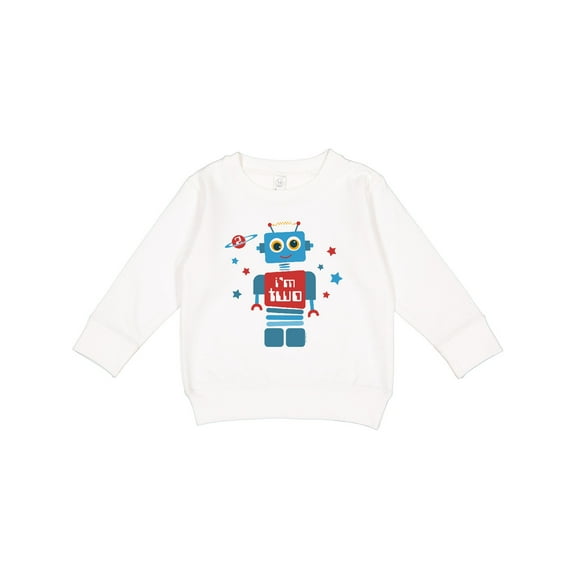 Inktastic Robot 2nd Birthday Toddler Sweatshirt